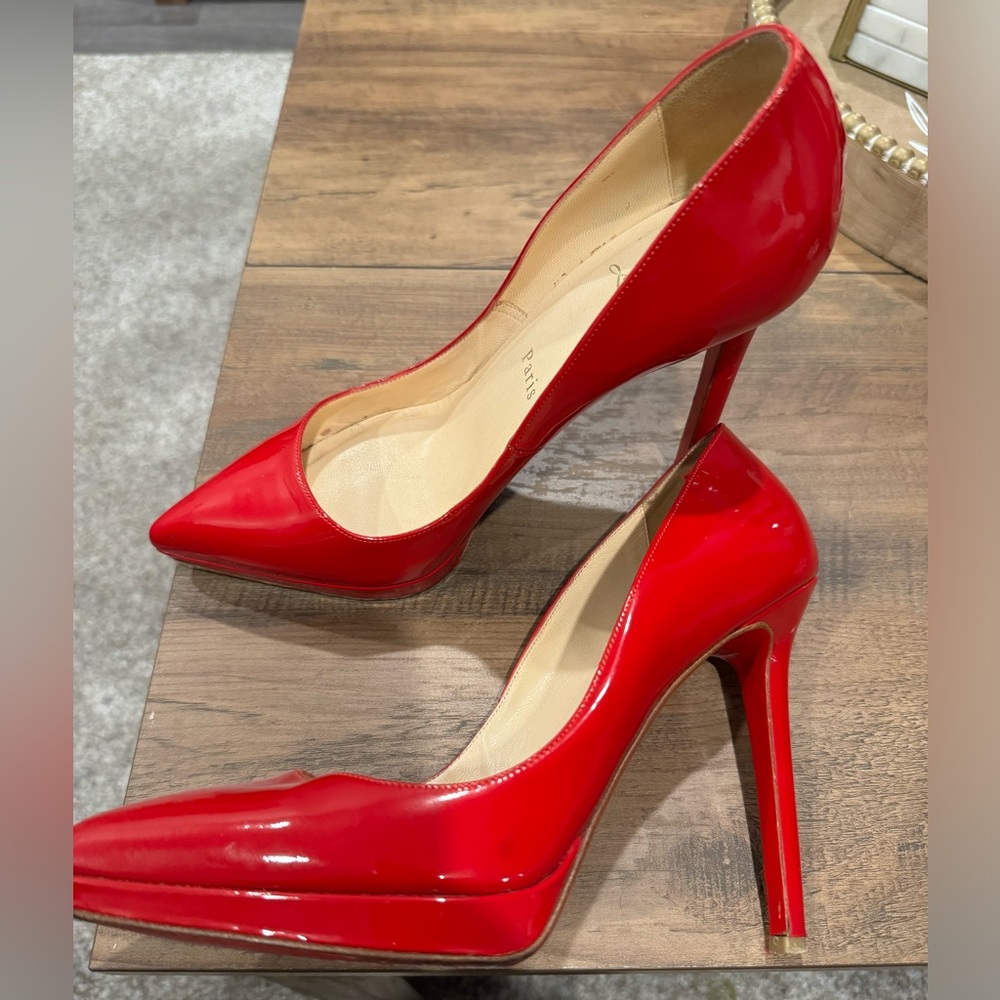 Christian Louboutin Red Patent Leather Heels